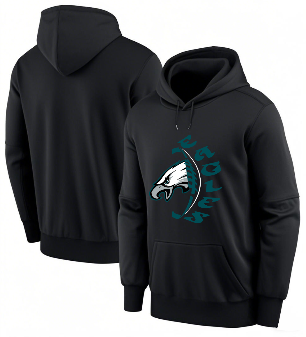 Men 2025 Philadelphia Eagles black hoodie style 21->philadelphia eagles->NFL Jersey